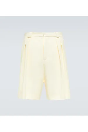 King & Tuckfield Shorts anchos de lana con tiro alto