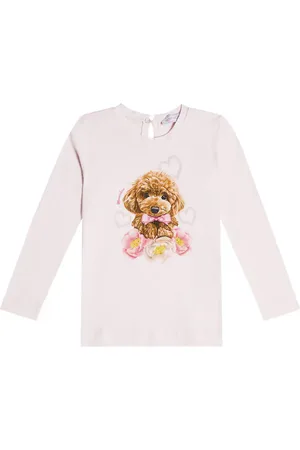 MONNALISA Top en jersey de algodón estampado