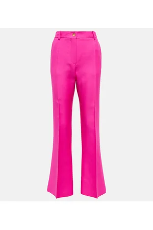 VALENTINO Pantalones flared de Crepe Couture