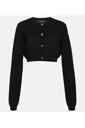 VERSACE Cárdigan Medusa de jacquard cropped