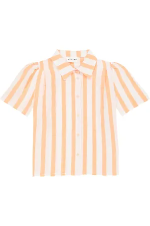 MORLEY Camisa Star de algodón y lino a rayas