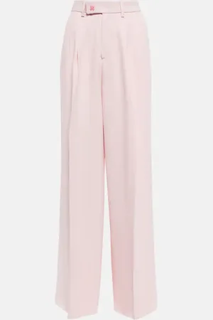 AMIRI Pantalones anchos de tiro alto plisados
