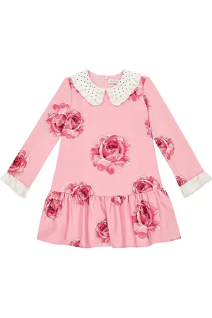 MONNALISA Vestido de cady con estampado floral