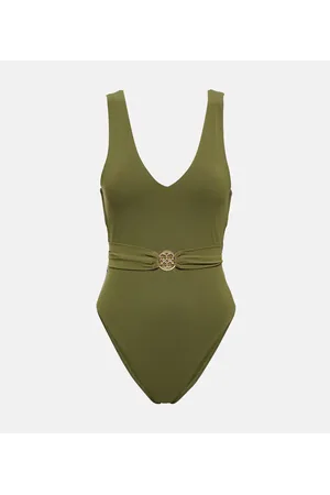 Tory Burch Bañador Miller con cinturón