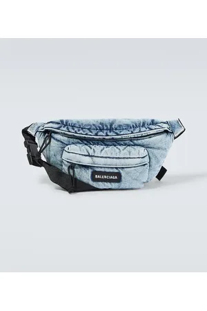 Balenciaga Riñonera Explorer en denim