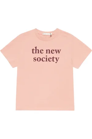 The New Society Camiseta de algodón con logo