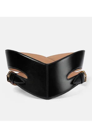 Alaïa Alaïa Cinturón de piel con aberturaa
