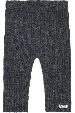 Donsje Bebé - leggings Olle de lana de punto acanalado