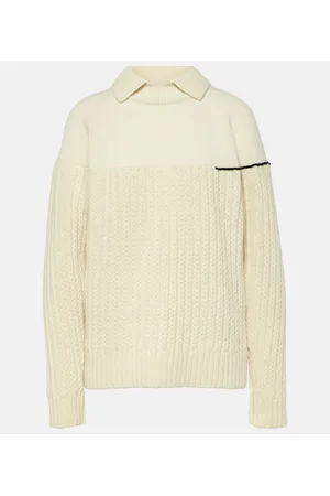 Victoria Beckham Jersey de lana con cuello doble