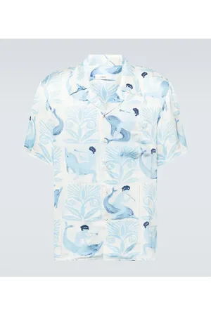 COMMAS Camisa bowling estampada