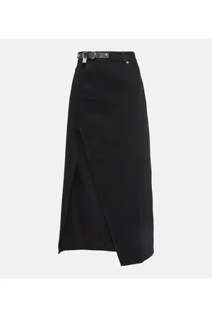 J.W.Anderson Falda larga en denim asimétrica