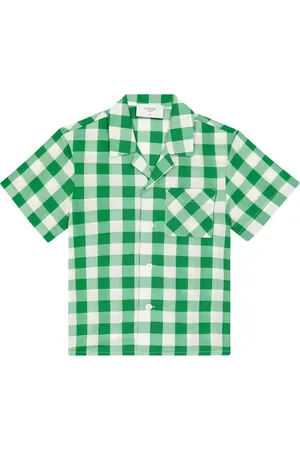 PAADE Camisa de algodón a cuadros