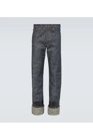 Maison Margiela Jeans rectos de tiro medio