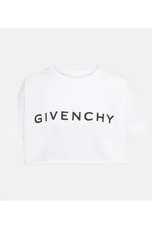 Givenchy Camiseta cropped con logo