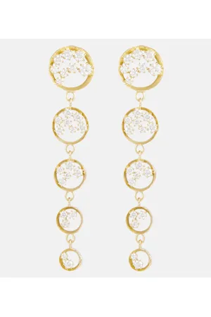 Jade Trau Pendientes Margot de oro de 18 ct con diamantes