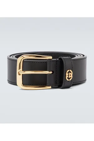 Gucci Cinturón de piel con Interlocking G