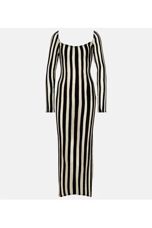 LAQUAN SMITH Vestido a rayas