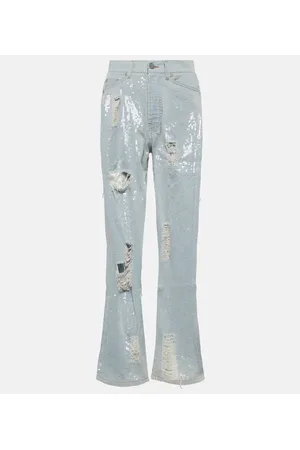 Palm Angels Jeans rectos adornados