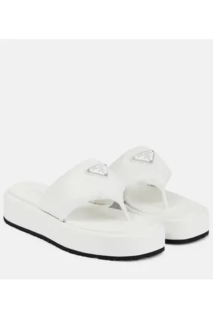 Prada Sandalias de piel con plataforma