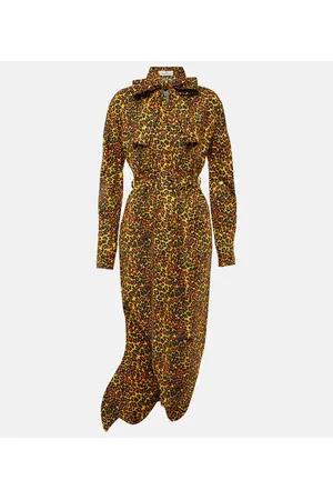 Vivienne Westwood Vestido midi asimétrico de algodón estampado