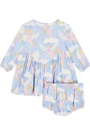 Stella McCartney Bebé - vestido y braga de jersey estampados