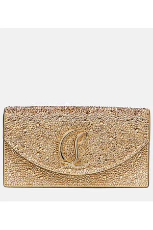 Christian Louboutin Clutch Loubi54 Small de piel adornado