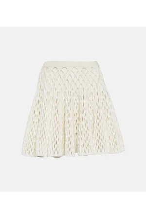 Alaïa Alaïa Minifalda de punto con tiro alto