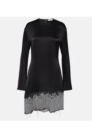 J.W.Anderson Vestido corto de satén deconstruido
