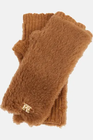 Max Mara Mitones de tejido Teddy y lana