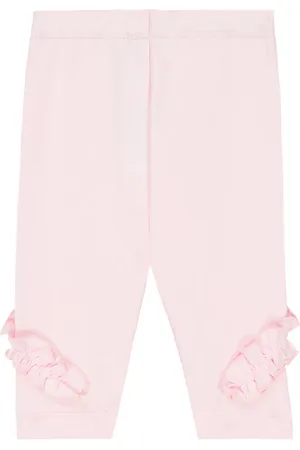 MONNALISA Bebé - leggings en mezcla de algodón con volante