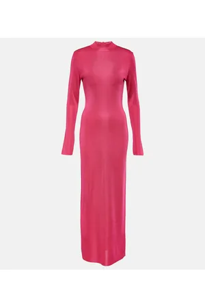 Tom Ford Vestido largo de cuello alto