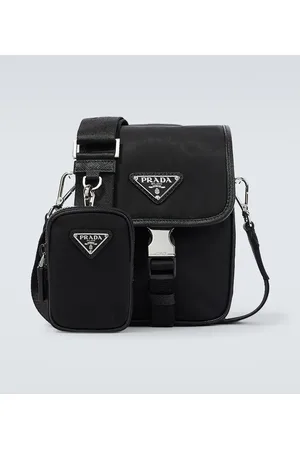 Prada Bolso cruzado de Re-Nylon y piel Saffiano