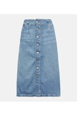 Ralph Lauren Falda midi en denim de línea A