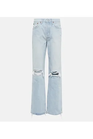 RE/DONE Jeans rectos 90s de tiro alto