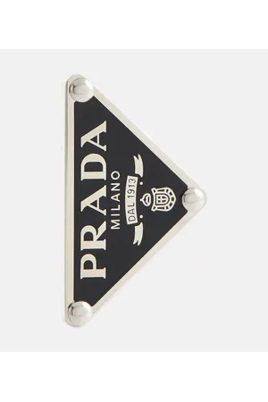 Prada Pendiente de clip con logo