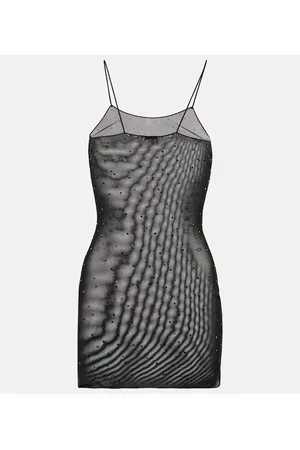 Oseree Oséree Vestido lencero Gem de malla