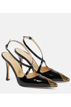 Alessandra Rich Salones de charol con paneles