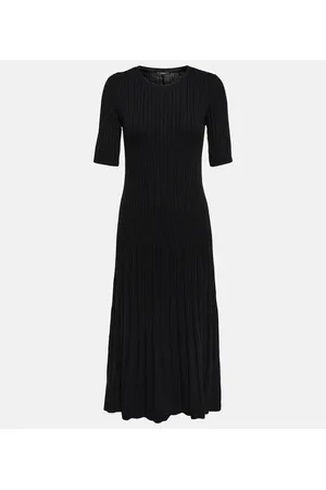 Joseph Vestido midi de lana acanalado