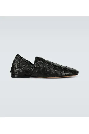 Bottega Veneta Slippers de piel intreccio