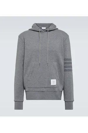 Thom Browne Sudadera de lana con capucha y 4-Bar