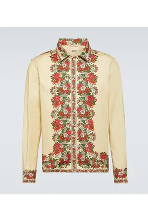 BODE Camisa Winter Bouquet de algodón