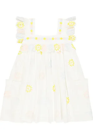 Stella McCartney Vestido de tul con bordado floral