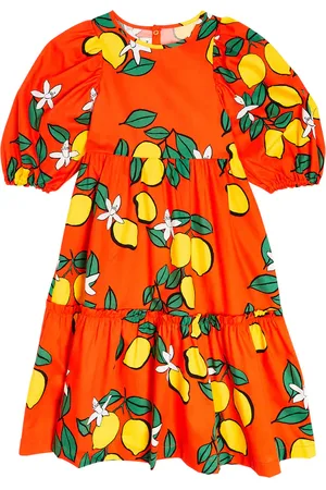 Mini Rodini Vestido de algodón estampado