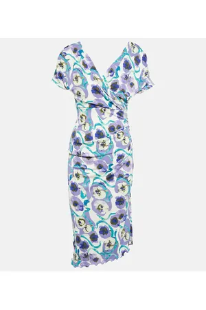 Diane von Furstenberg Vestido midi Havana de jersey estampado