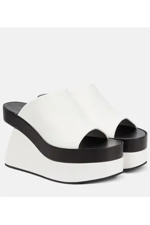 DRIES VAN NOTEN Cuñas de piel