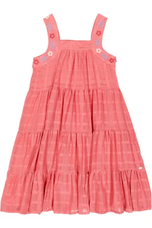 Tartine Et Chocolat Vestido de algodón bordado a capas
