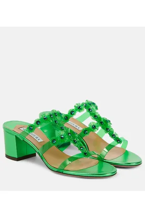 Aquazzura Sandalias Meteorite de PVC adornadas