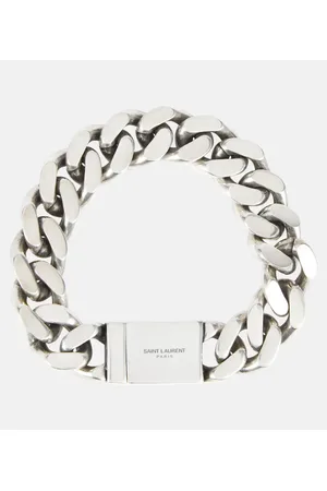 Saint Laurent Pulsera de cadena curvada
