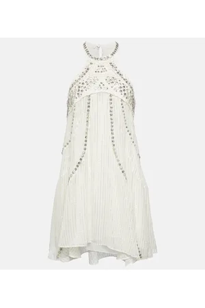 Isabel Marant Vestido corto Orfra en mezcla de seda