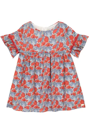 Tartine Et Chocolat Bebé - vestido de algodón floral